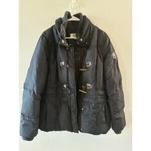 Donatella Coat Women's Large Black Puffer Winter Down Waterfowl Fill Outdoors